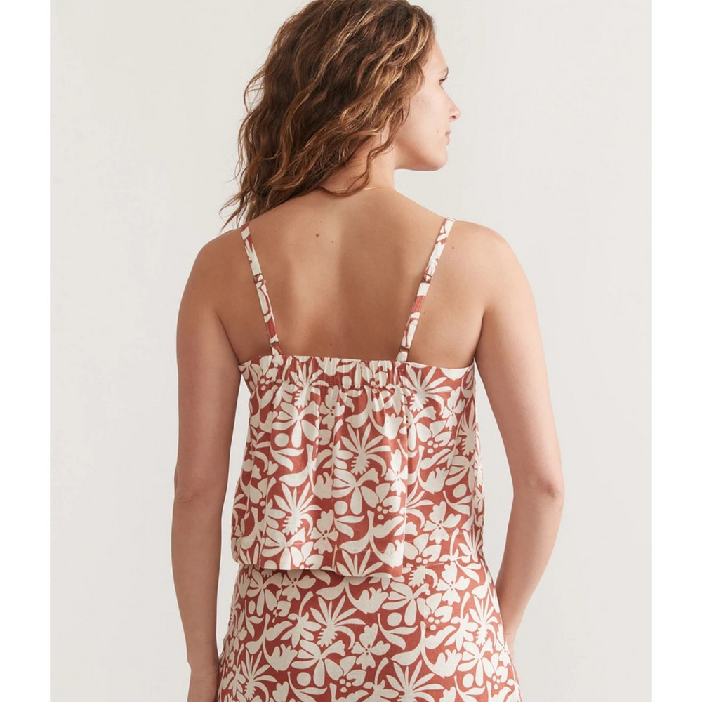 Marine Layer Celeste Hemp Cami Tank Floral Womens XL Summer Travel Resort - Picture 2 of 13